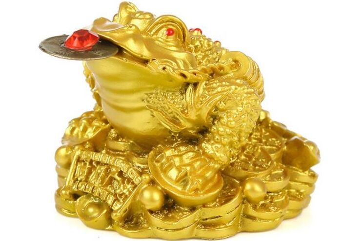 Chinesesch Frog als Amulett vu Gléck